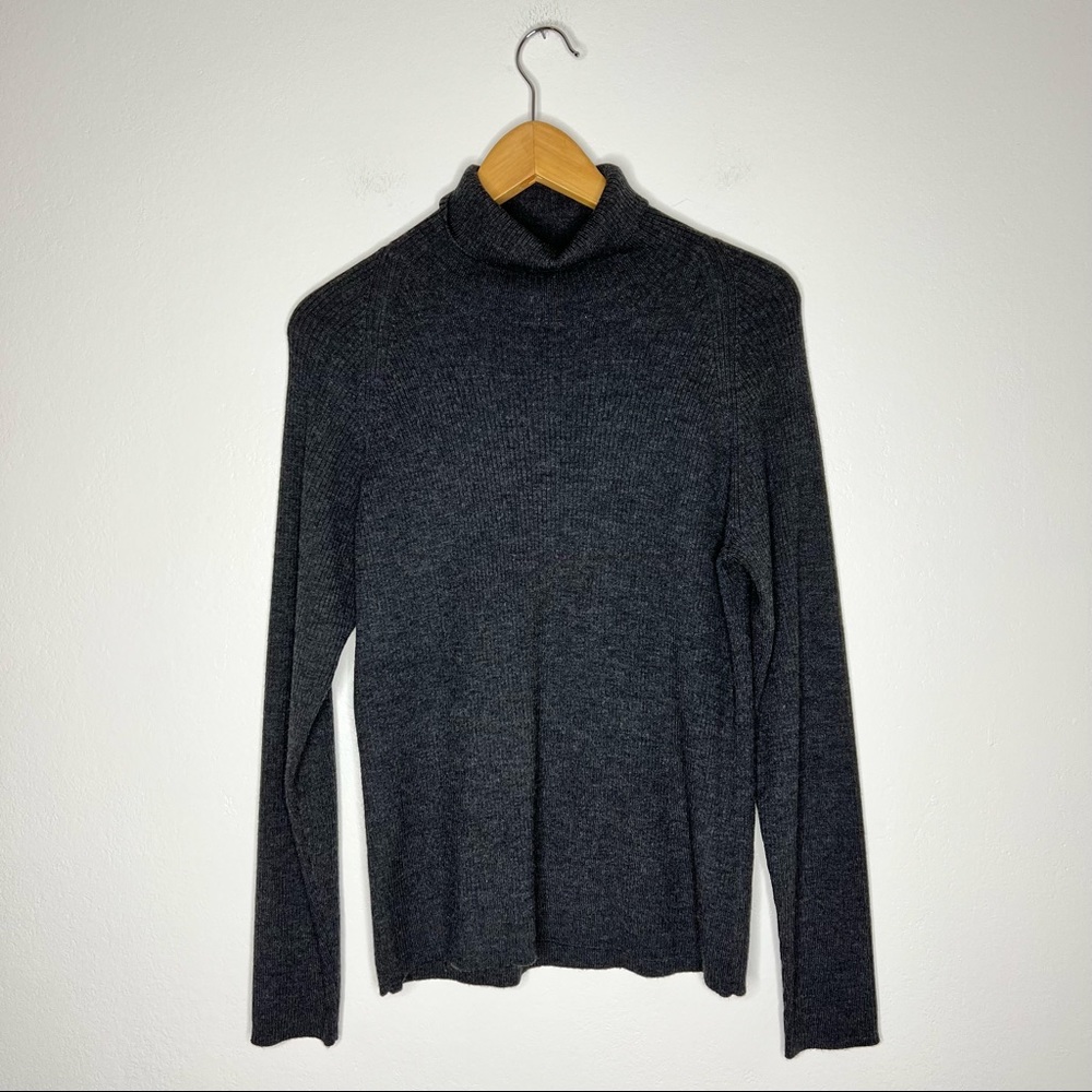 Brooks Brothers Turtle Neck Gray Sweater L